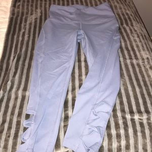 light blue leggings